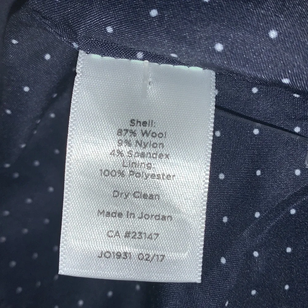 Talbots Wool 2 Button Grey Blazer Jacket Size 4 NWT